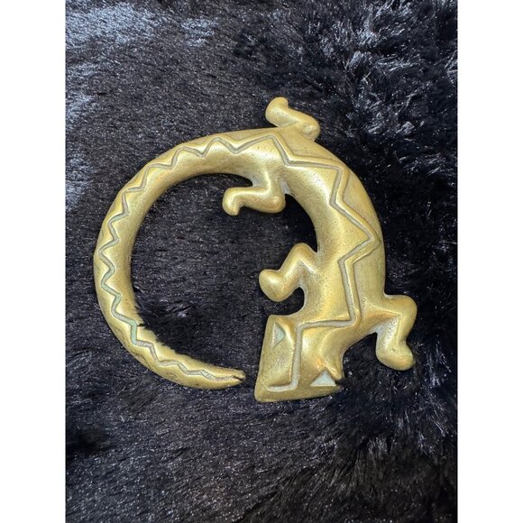 Vintage B Gatchell Brass Gecko/ Lizard  Door Handle Knocker 1997 - Picture 5 of 7